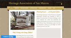 Desktop Screenshot of heritagesanmarcos.org