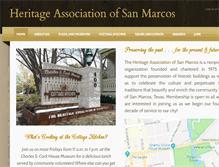 Tablet Screenshot of heritagesanmarcos.org